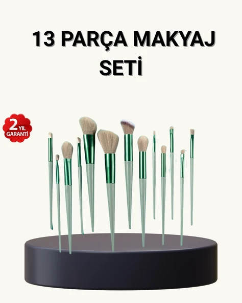 13’Lü Yumuşak Kıllı Makyaj Fırça Seti – Profesyonel Kalite, Hassas Ciltlere Uygun ürün görseli 1