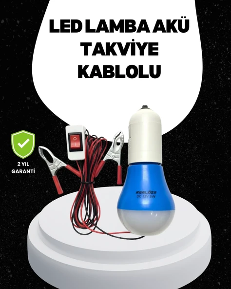 Araç Akü Bağlantılı 12V Led Ampul Pratik Işık Çözümü ürün görseli 1