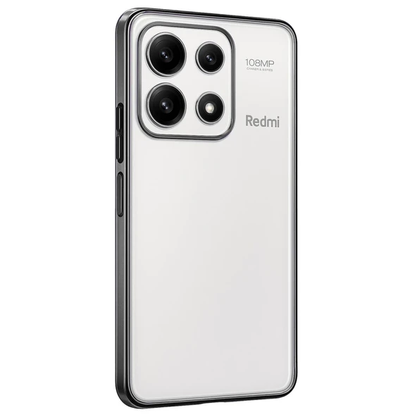 Poco X6 Pro Kılıf Lensli Silikon - Gümüş ürün görseli 1