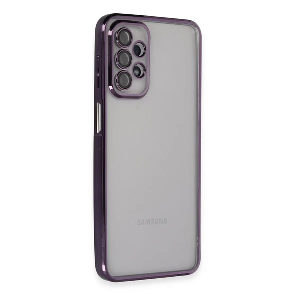 Galaxy A23 4G Kılıf Lensli Silikon - Mor ürün görseli 1