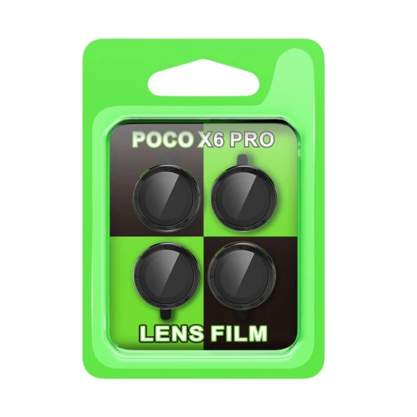 Poco X6 Raze Metal Kamera Lens - Siyah ürün görseli 1