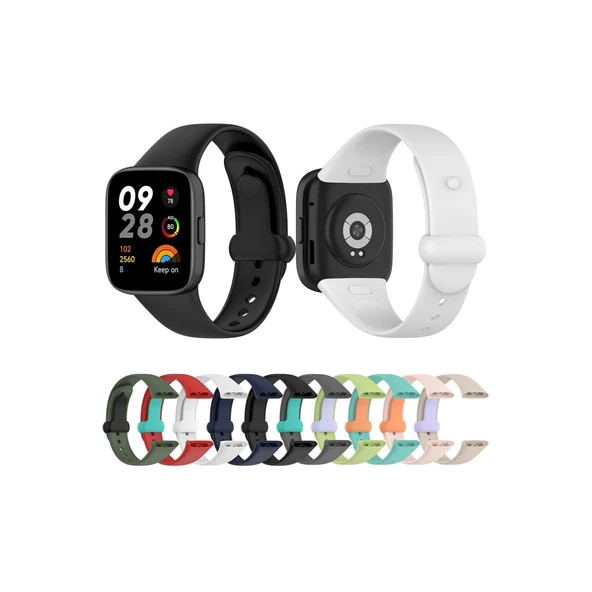 Redmi Watch 3 Origin Silikon Kordon - Füme - Resim 3