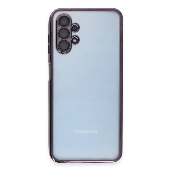 Galaxy A13 4G Kılıf Lensli Silikon - Mor ürün görseli 1