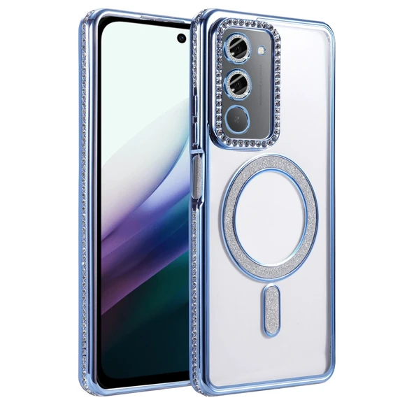 Redmi 15 4G Joke Simli Magneticsafe Kılıf - Mavi ürün görseli 1