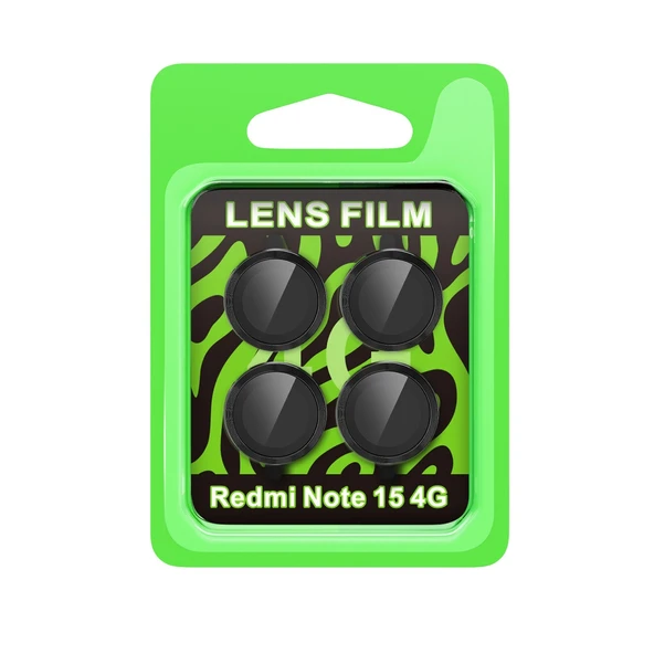 Redmi Note 15 4G Raze Metal Kamera Lens - Siyah ürün görseli 1