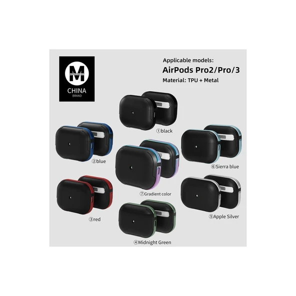 Airpods 3 (3.Nesil) Mo-A8 Armor Kılıf - Gümüş - Resim 3