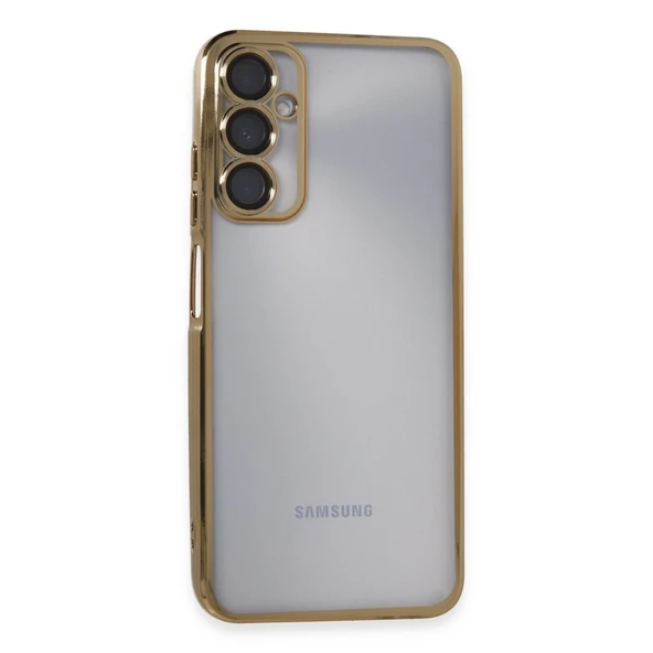 Galaxy A05S Kılıf Lensli Silikon - Gold ürün görseli 1