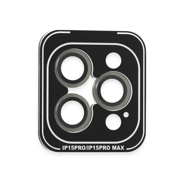 İphone 15 Pro Max Pvd Metal Kamera Lens - Gri ürün görseli 1