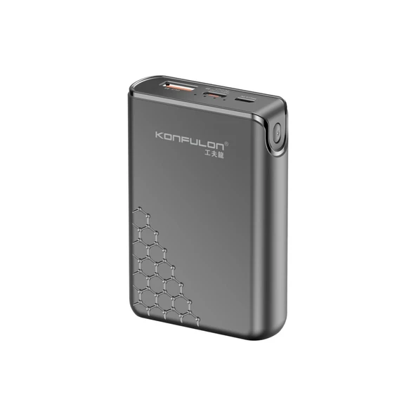 A6Q 22.5W Usb 3.0 20W Type-C Çıkışlı 10.000 Mah Pd - Siyah ürün görseli 1