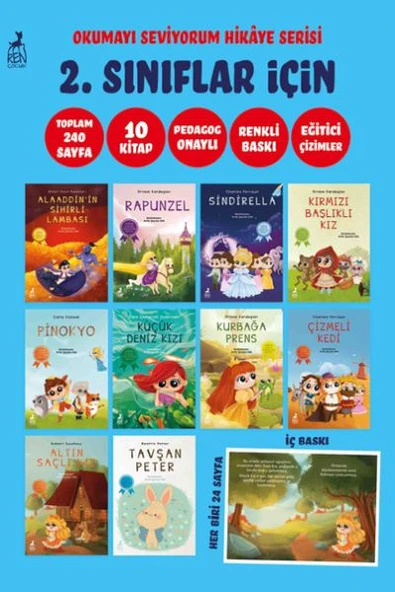 Okumayı Seviyorum Hikâye Serisi 2. Sınıflar İçin (10 Kitap) ürün görseli 1