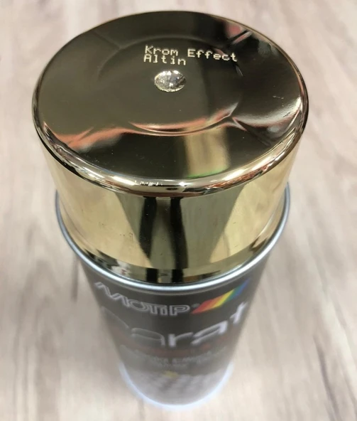 MOTİP CARAT Gold Krom Altın Efekt Sprey Boya 400 ML ürün görseli 1
