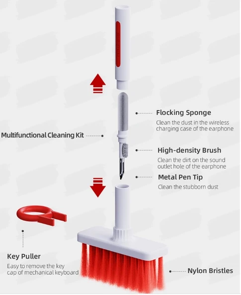 KLAVYE VE KULAKLIK TEMIZLEME SETI ürün görseli 1