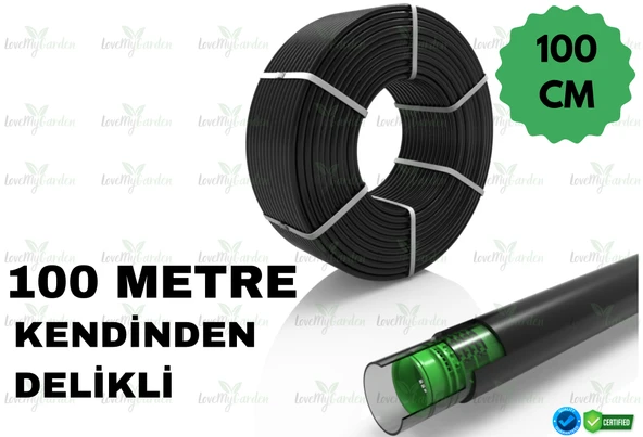 100 Metre Kendinden 100Cm Delikli Damla Sulama Borusu ürün görseli 1