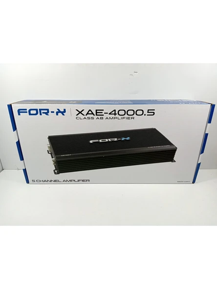 for-x xae-4000.5-4x70w rms-1x200w rms-5 kanallı profesyonel-kaliteli-bas kumandalı -amfi ürün görseli 1