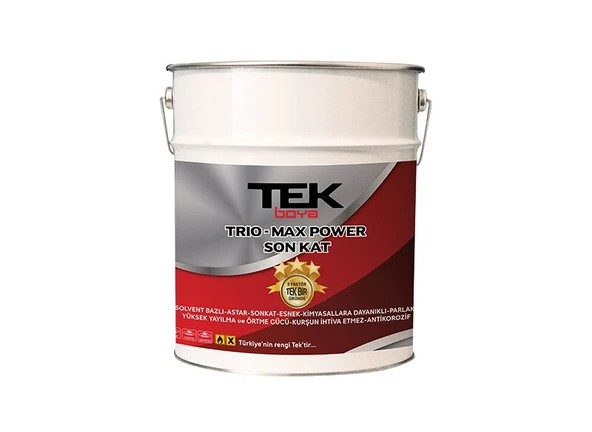 Tek Trio-Max Power 3'ü Bir Arada Sentetik Boya (Antipas-Astar-Son Kat) 15 Lt ürün görseli 1
