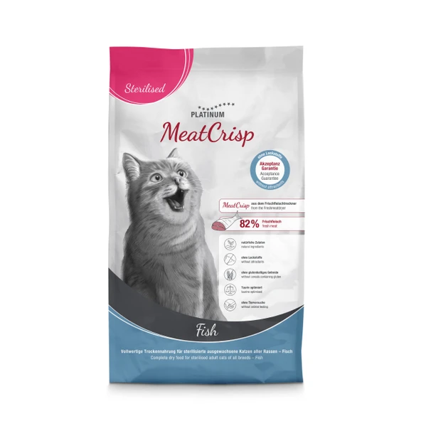 Platinum MeatCrisp Balıklı Kısır Kedi Maması 1,5 Kg ürün görseli 1