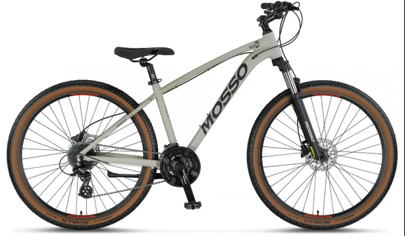 MOSSO RACELINE-27-HD ERKEK DAĞ BİSİKLETİ 406H 27,5 JANT 24 VİTES MATT SAND GREY ürün görseli 1