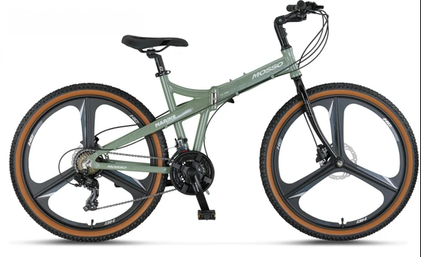 MOSSO MARINE-26-ACR-HD KATLANIR BİSİKLET 431H 26 JANT 21 VİTES ARMY GREEN ürün görseli 1
