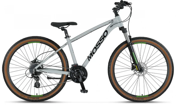 MOSSO RACELINE-27-HD ERKEK DAĞ BİSİKLETİ 406H 27,5 JANT 24 VİTES NARDO GREY ürün görseli 1