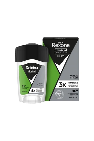 Men Clinical Protection Erkek Stick Deodorant Active Fresh 96 Saat Koruma 45 ml ürün görseli 1
