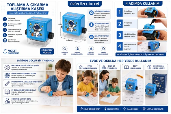 Toplama Çıkarma İşlemi Alıştırma Test Kaşesi ürün görseli 1