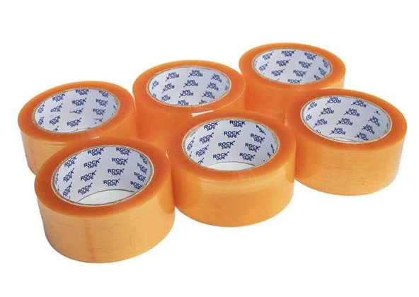 KLAS RockTape 45mm x 100 Metre Hotmelt Şeffaf Koli Ambalaj Paketleme Bandı - 6 Adet ürün görseli 1