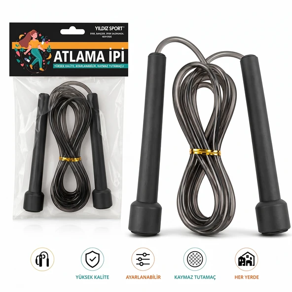 Atlama İpi - Kaymaz Tutmaçlı - Resim 2