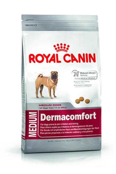 ROYAL CANİN MEDİUM DERMACOMFORT KÖPEK MAMASI 12KG ürün görseli 1