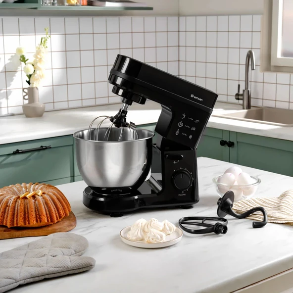 Emsan Maestrochef Stella Hamur Yoğurma Makinesi Black 1500W 5L ürün görseli 1