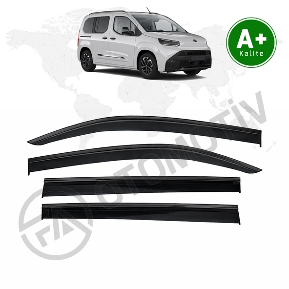 Toyota Proace City Siyah Kromlu Cam Rüzgarlığı 2024 Model Ve Sonrası ürün görseli 1