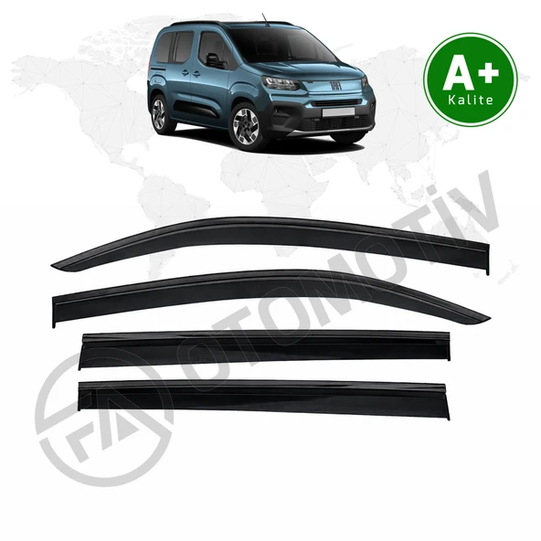 Fiat Doblo Siyah Kromlu Cam Rüzgarlığı 2024 Model Ve Sonrası ürün görseli 1