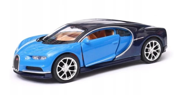 Welly Çek Bırak 12 Cm. BUGATTI CHIRON - MAVİ ürün görseli 1