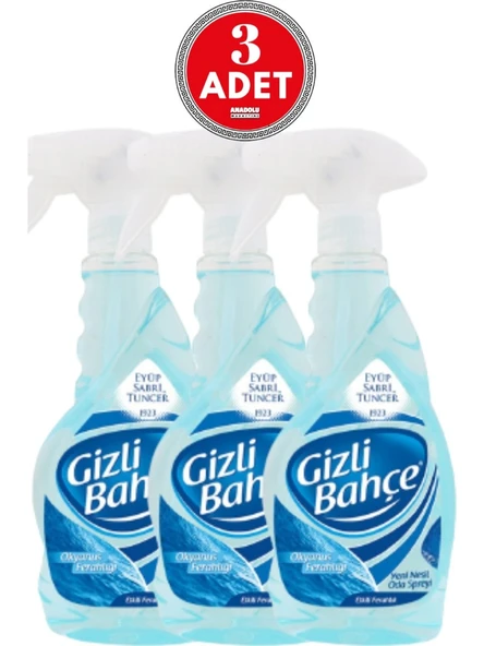 Eyüp Sabri Tuncer Gizli Bahçe Yeni Nesil Oda Spreyi Okyanus Ferahlığı 500 ml x 3 Adet ürün görseli 1