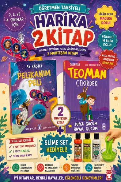 TİMAŞ 2,3. ve 4.Sınıflar İçin Pelikanım Peli -Teoman Çekirdek (SLİME SET HEDİYELİ) ürün görseli 1