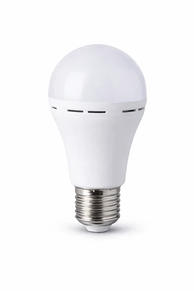 Şarjlı LED Ampul 7W, E27 Duy, 630 Lümen, 6500K Beyaz Işık, Yerli Üretim ürün görseli 1