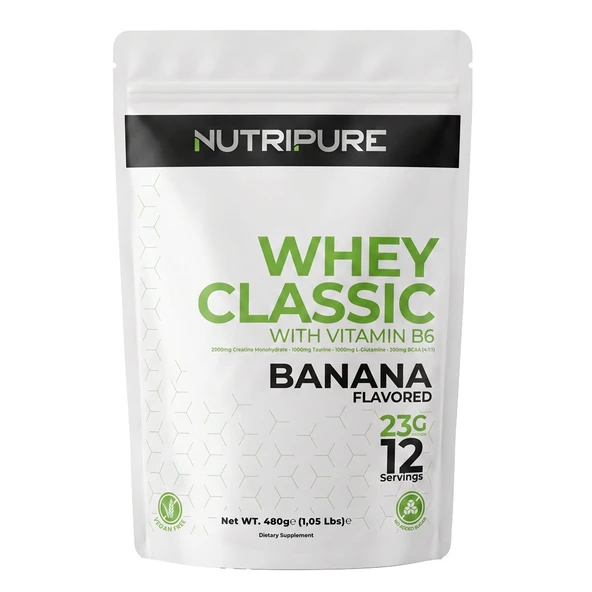 Nutripure Whey Classic Muz Aromalı 480 Gr ürün görseli 1