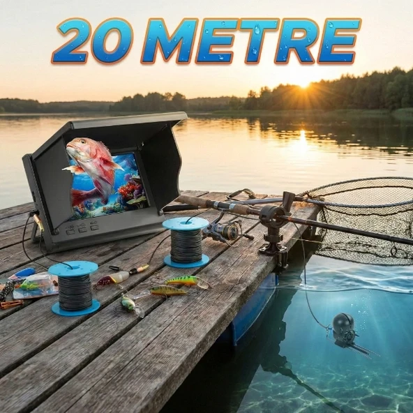 20 Metre Sualtı Balık Tutma Kamerası ürün görseli 1
