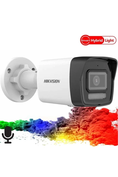 Hikvision DS-2CD1041G2-LIUF 4MP 2.8mm H265+ Smart Hybrid Light Bullet PoE IP(Sesli)(30Mt) ürün görseli 1