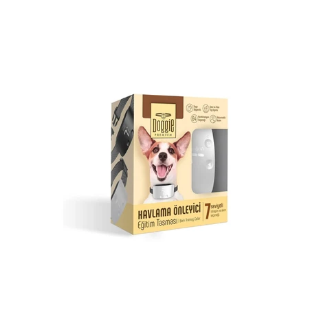 Doggie Havlama Önleyici Eğitim Tasması Beyaz ürün görseli 1