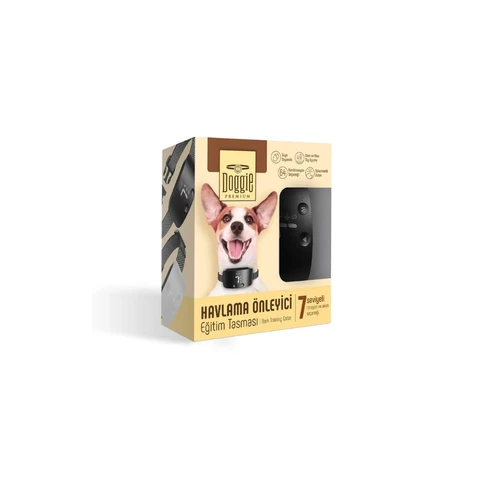 Doggie Havlama Önleyici Eğitim Tasması Siyah ürün görseli 1