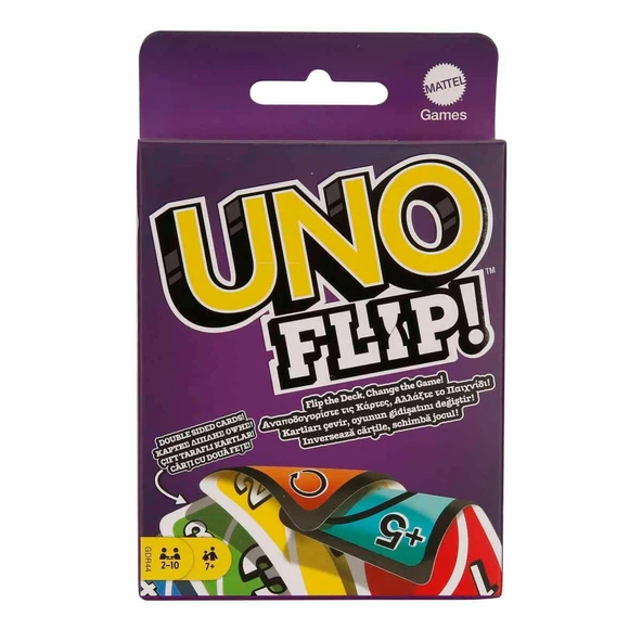 UNO Flip Eğitici ve Eğlenceli Kart Oyunu - Yeni Nesil Çift Taraflı Desteli Kutu Oyunu ürün görseli 1