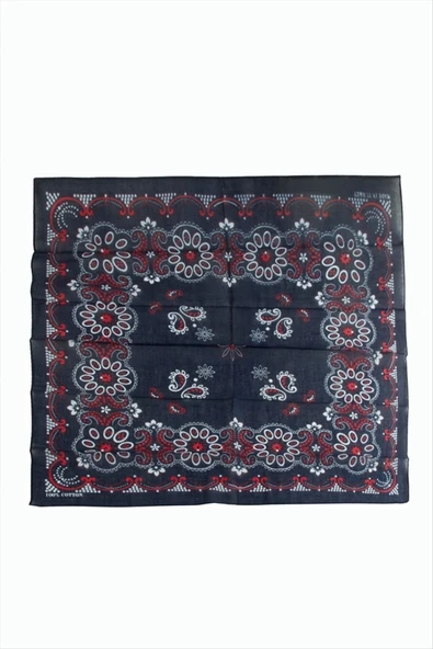 Çiçek Desenli Bandana 50*50 - Resim 2