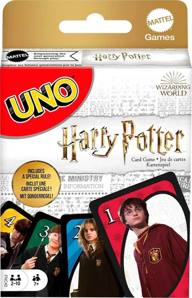 UNO Harry Potter Kart Oyunu - Orijinal Seçmen Şapka Kurallı Kutu Oyunu ürün görseli 1