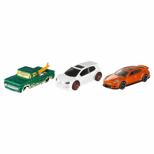Hot Wheels 3'lü Araba Seti - 1:64 Ölçekli Die-Cast Metal Model Araçlar ürün görseli 1