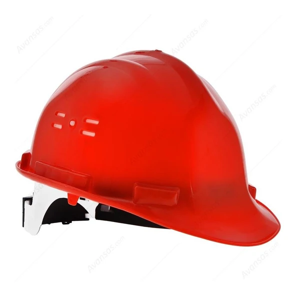 Orange Safety Baret Kırmızı Enseden Ayarlı Vidalı ürün görseli 1