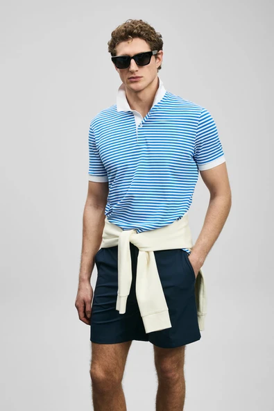 Lufian 111040248 Landon Smart Polo Yaka Tişört Erkek Tişort ürün görseli 1