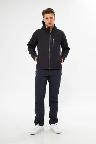 Orange Safety Gri Softshell Mont Ceket ve Pantolon Takım ürün görseli 1