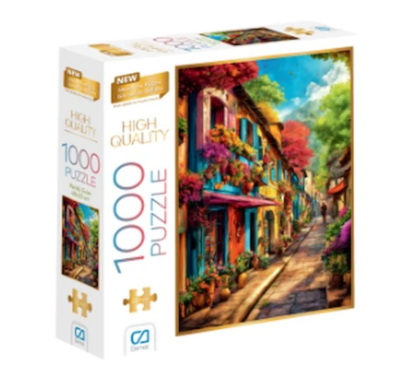 Renkli Evler Puzzle 1000 ürün görseli 1