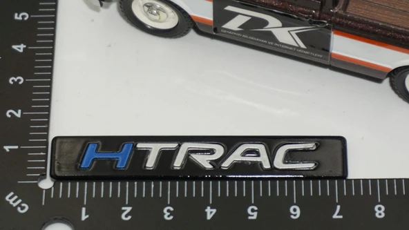 DK Tuning Hyundai HTRAC Gri Siyah ABS Bagaj Logo Arma Amblem ürün görseli 1