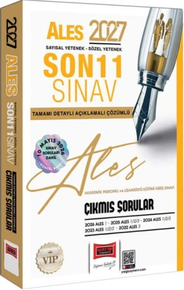 2027 ALES Sayısal Sözel Yetenek Son 11 Sınav Tamamı Çözümlü Çıkmış Sorular Yargı Yayınları ürün görseli 1
